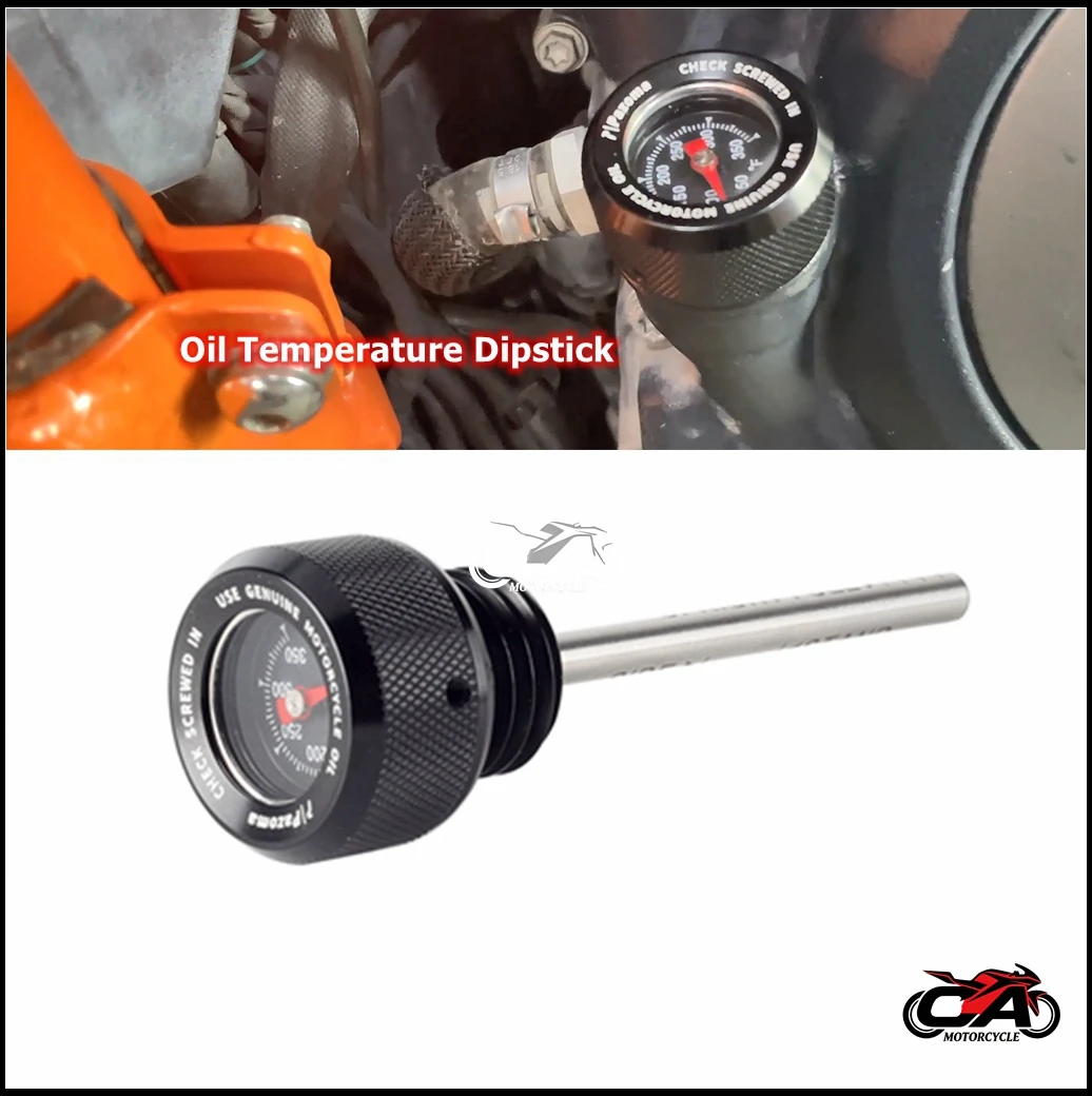 

Motorcycle Oil Level Indicator Oil Temperature Gauge Dipstick For Harley Pan America 1250 RA1250 CVO Special RA1250S 2021-2024