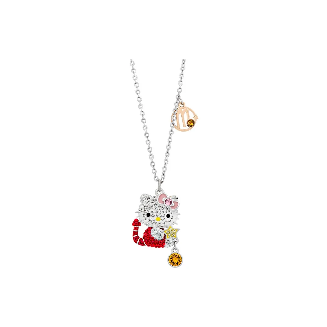 Swarovski Hello Kitty Plated 18K Rose Gold Necklaces Women's Silver 5215031