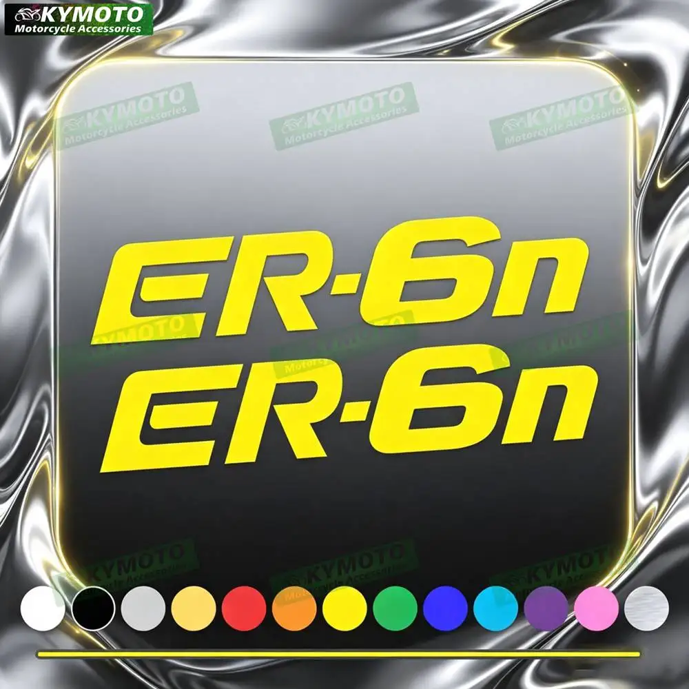 For ER-6N ER6N motorcycle accessories stickers fairing decoration stickers fuel tank engine logo reflective waterproof decals