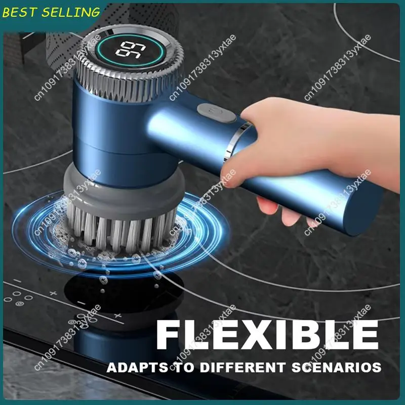 N09R-Electric Spinning Brush USB Charging Spinning Brush Spinning Brush For Tiles Glass