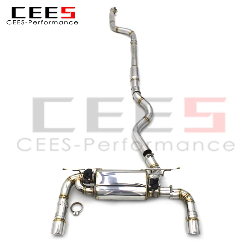 CEES Catback Exhaust For BMW 340i  340 3.0T 2016-2023 Stainless Steel 304 Car Exhaust pipe Acoustical Damper