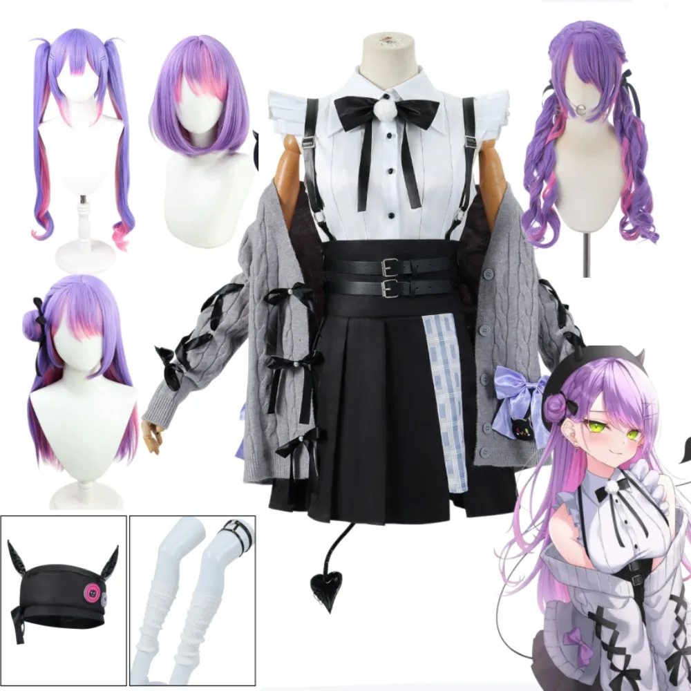 

Virtual Singing Star Icon Tokoyami Towa Cosplay Little Devil Costume Adult Women Halloween Anime Convention Anime Outfit