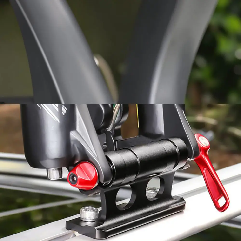 Bike Fork Mount Quick Release Bracket Aluminum Alloy Carrier For Vehicle Roof Rack Truck Bed Portable Cycling Equipment