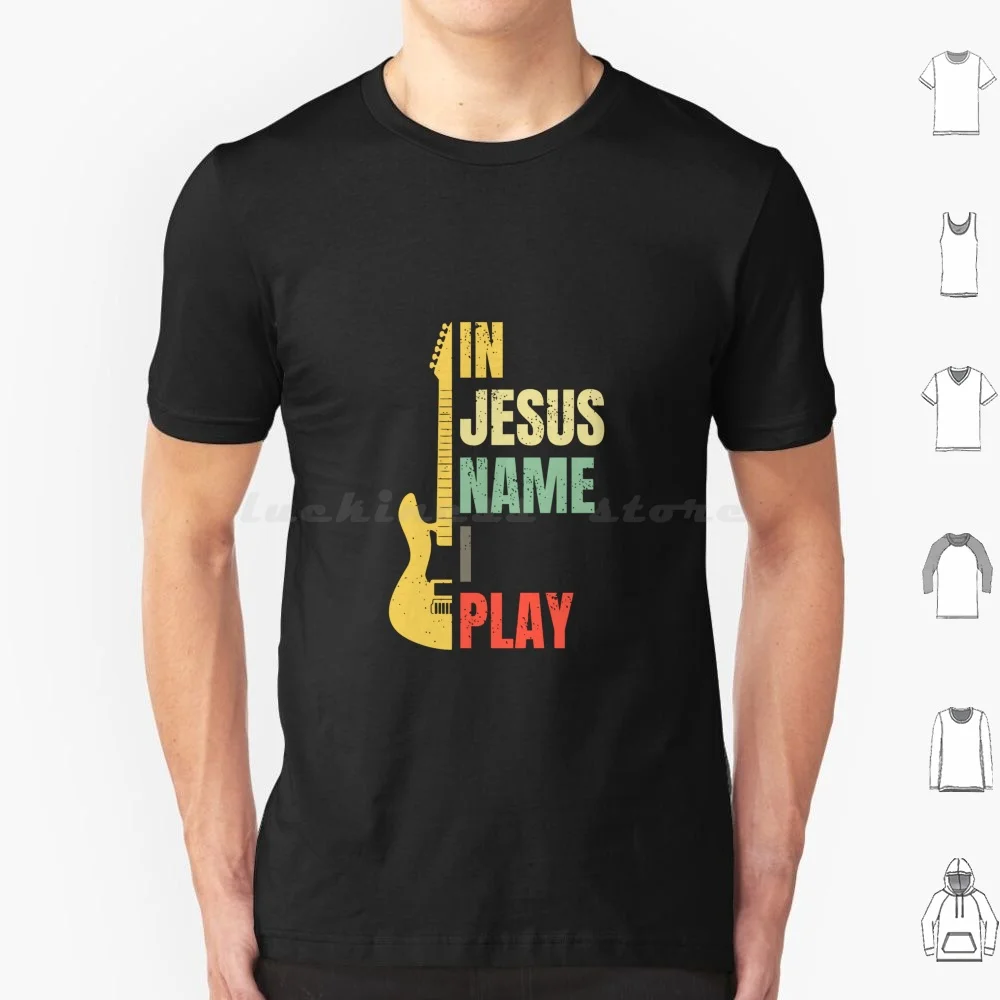 

Футболка с именем Иисуса «Я играю на гитаре», хлопковая футболка для мужчин и женщин с принтом «сделай сам», Бог, христианское поклонение, юмор, забавная вера, верит, христианство