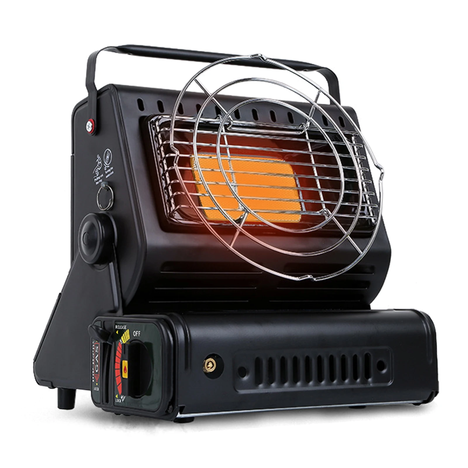 Camping-Gaskocher 1300W Gasheizung Dual-Use-Campingheizung Tragbarer Gasofen zum Heizen und Kochen Outdoor-Gasheizung