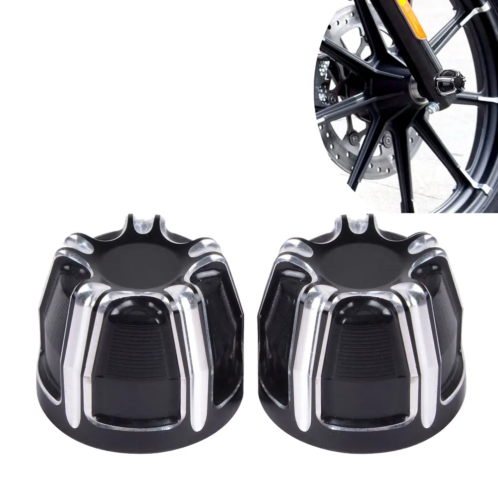 

Front Axle Nut Cover Cap for Harley Dyna Fat Boy Forty Eight Softail Electra Road Street Glide Sportster Motorcycle Accessories