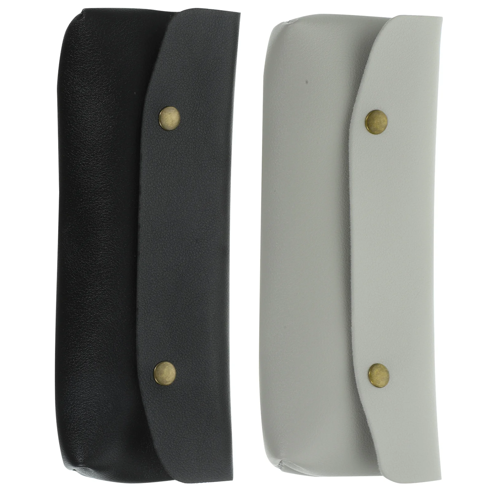 Sac de rangement pour pinceaux de maquillage, 2 pièces, matériau PU, porte-pinceaux de voyage léger, étui à crayons compact pour petits accessoires