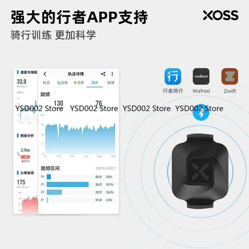 XOSS pedestrian bicycle code meter speed pedal frequency sensor small G + peripheral Cadence dual-mode sensor