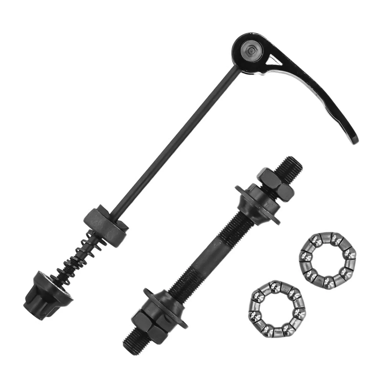 1set Bicycle Axle Front Rear Quick Release Skewers With 25m(1/4)Hub Bearings Replace Hollow Shaft Quick Release Rod Cycling Part