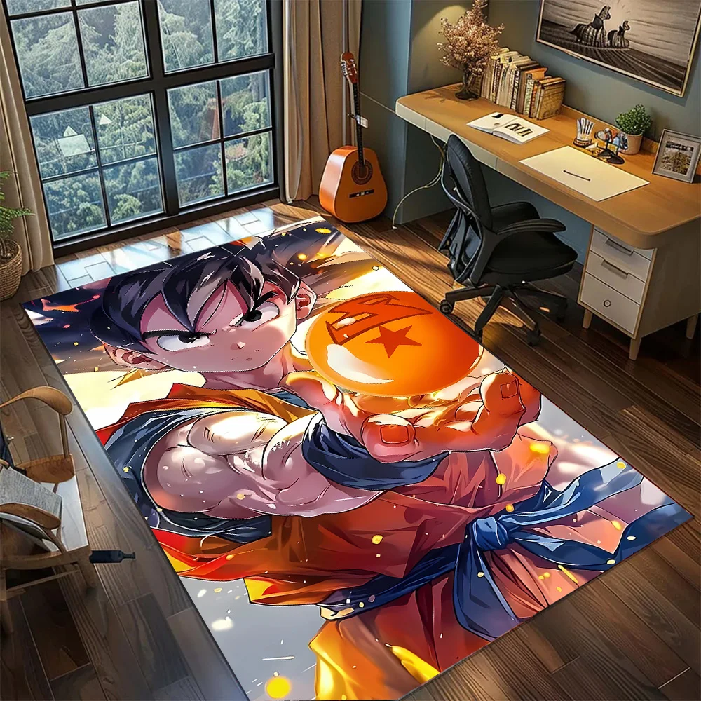 Dragon Ball!Tapis de grande surface antidérapant et lavable, tapis de sol pour salle de jeu, chambre à coucher, décoration de la maison