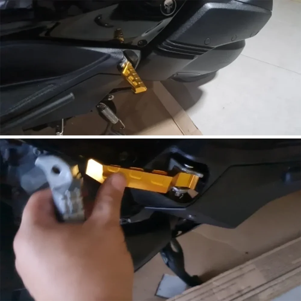 For Yamaha Tricity 300 155 125 Tricity300 Motorcycle Accessories Rear Passenger Footrest Footpegs Foot Pegs Rest Pedals Parts