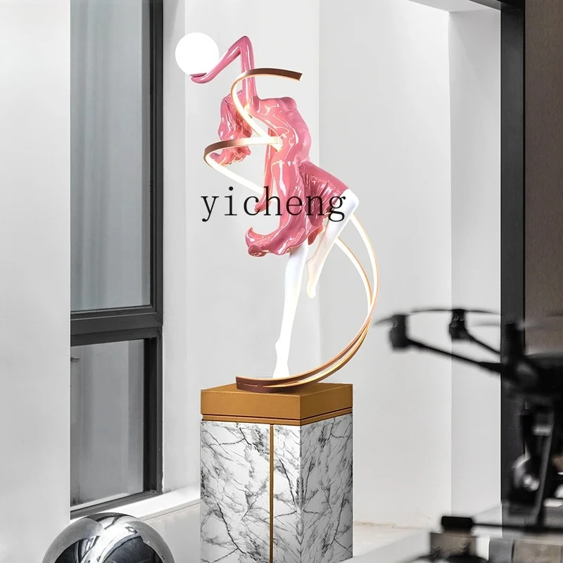 YFY  Dance Goddess Staircase Sales Office Window Decoration Sculpture Art Personalized Large Ornament