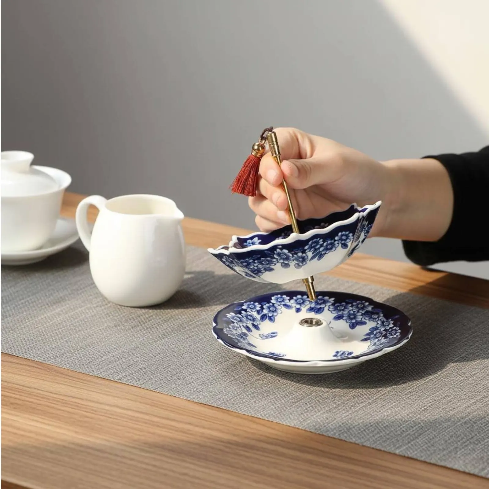 

Umbrella Tea Strainer Creative Design Ceramic Tea Filter Easy to Clean Heat-Resistant