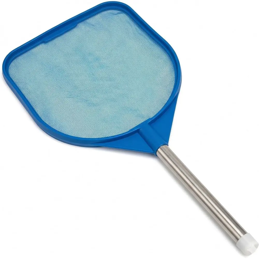 Handheld Pool Skimmer Net for Hot Tubs, Small Pools, and Aquariums - Blue