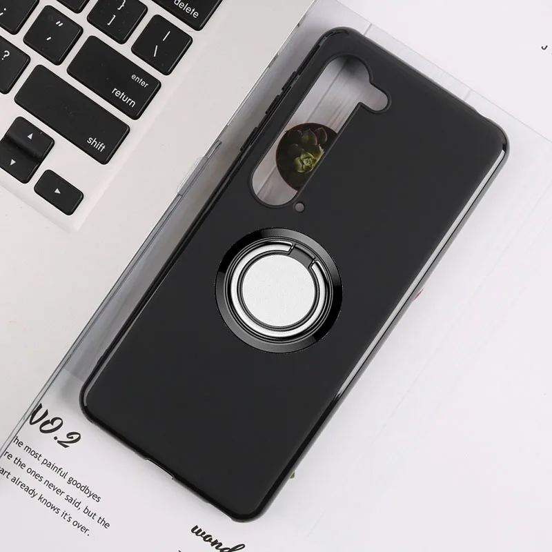 for Sharp Aquos R5G Back Ring Holder Bracket Phone Case Cover Phone TPU Soft Silicone Cases for Sharp Aquos R5G 6.5\