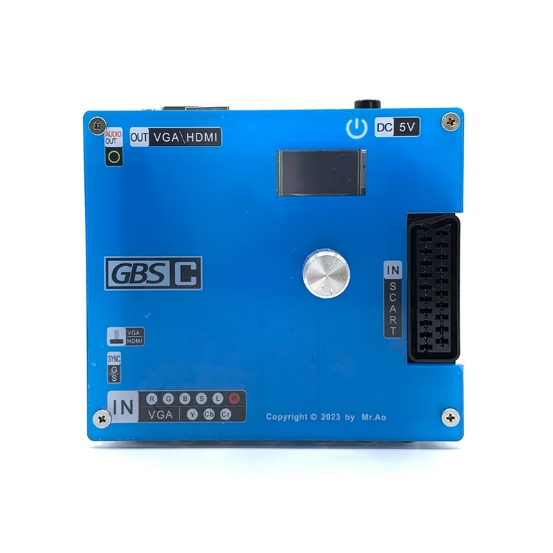 GBSC محول GBS التحكم لعبة فيديو Transcoder GBSC RGBS VGA Scart Ypbpr إشارة إلى VGA HD Upscalers