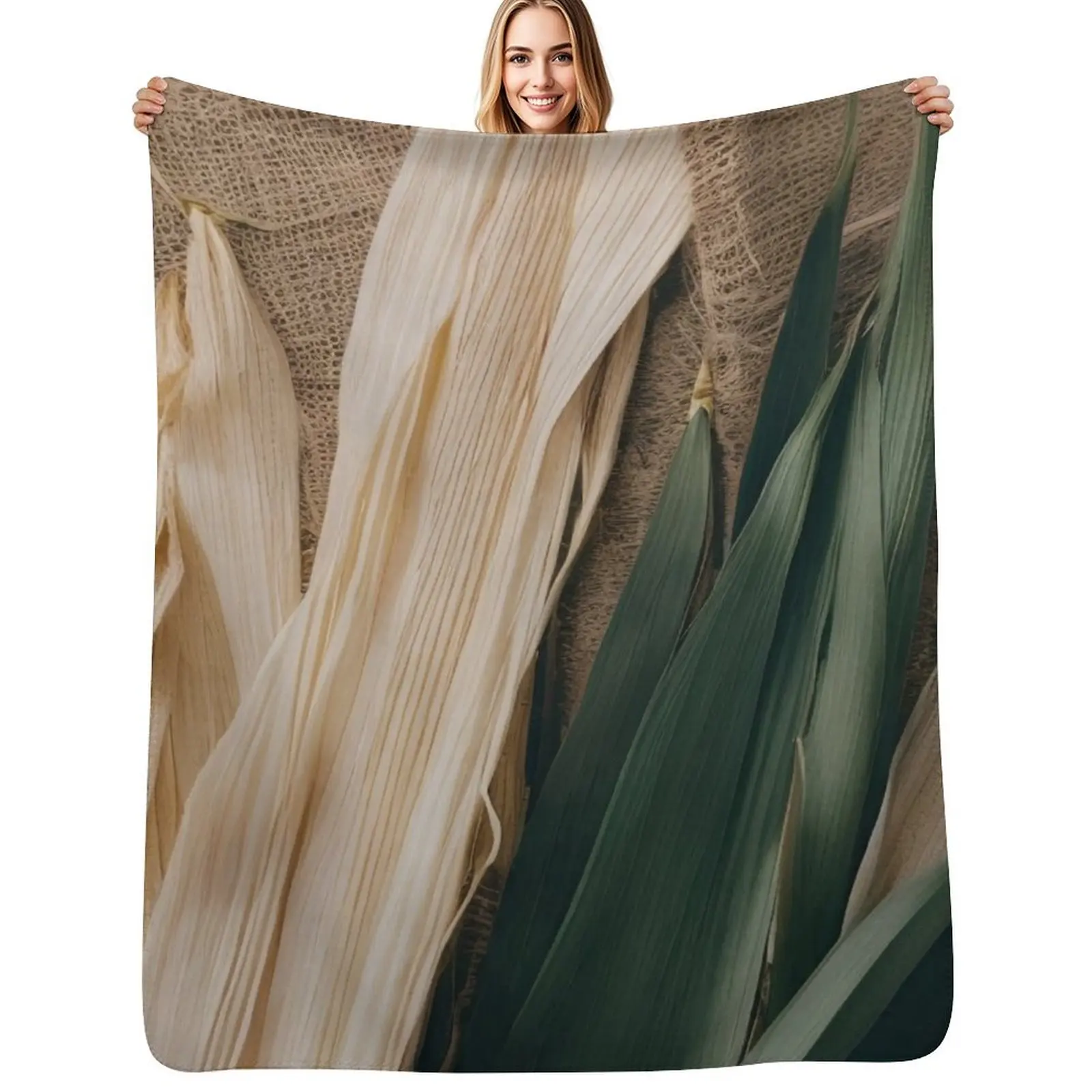 Corn Husk and Hessian fabric No.5 Throw Blanket christmas decoration Luxury Brand Camping Sleeping Bag Blankets