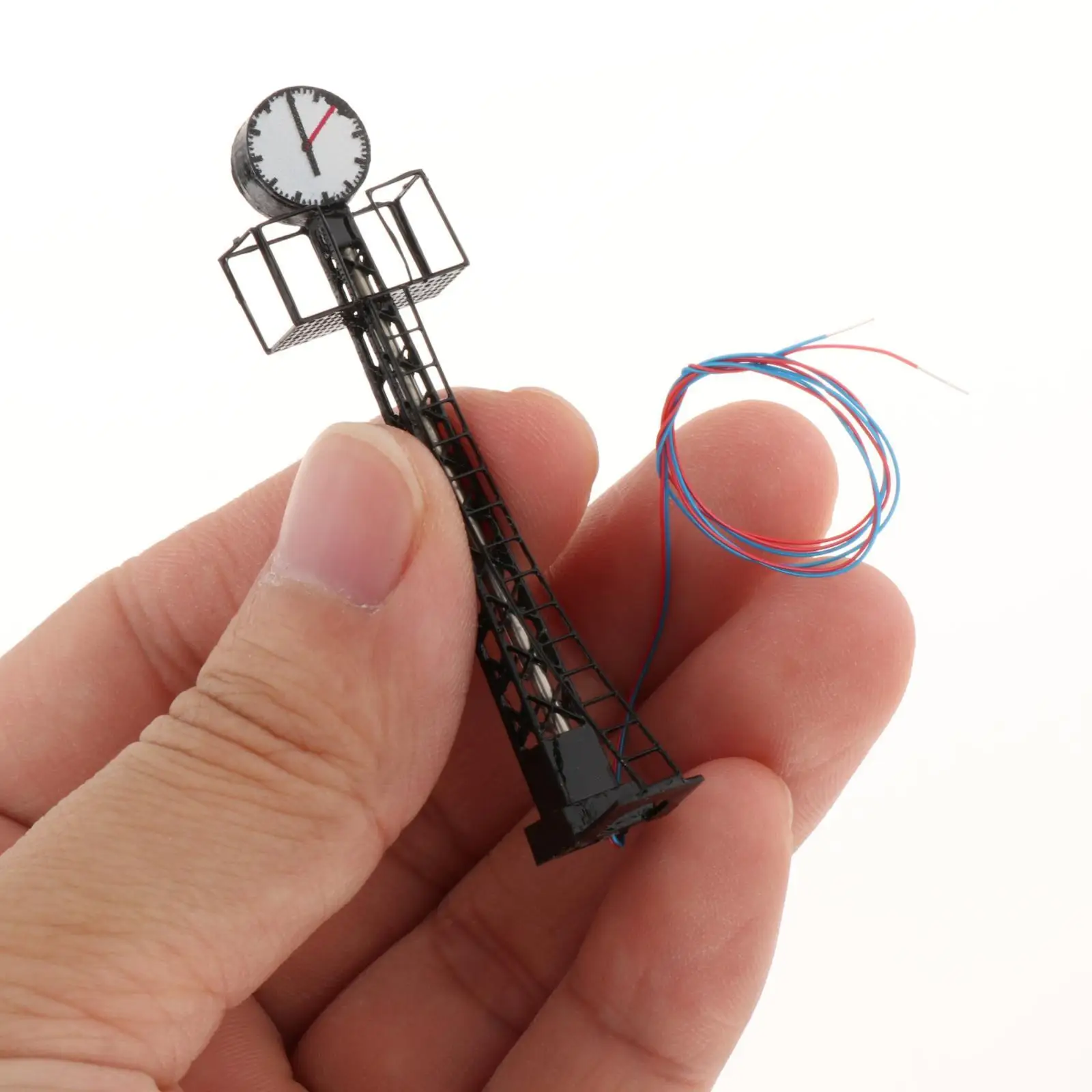 

2 Pieces Model Railway Lights Ho Scale Lattice Mast Lamp for Fairy Garden Lighting Accessories