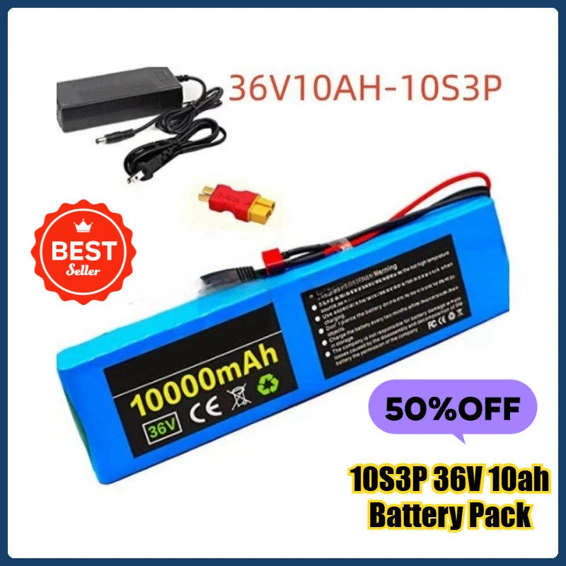 

10S3P 36V 10ah Battery Pack, 18650 Lithium-ion Battery, 500W, for High-power Motorcycle Scooters