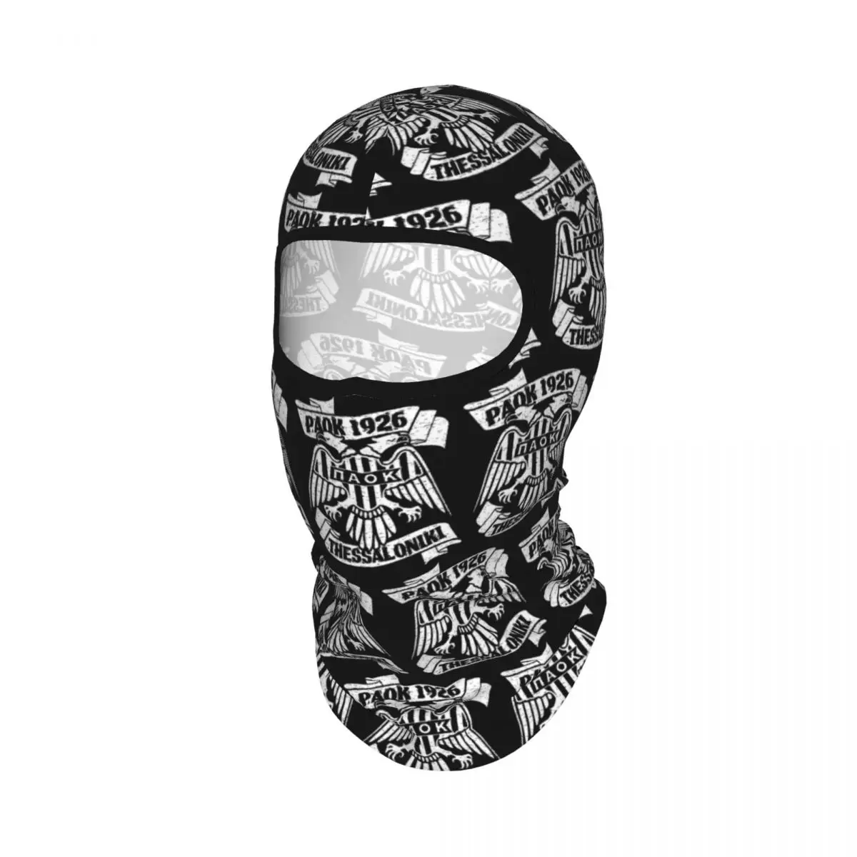 Paok Thessaloniki Ultras Hooligans Breathable Thin Balaclava Full Face Mask Sun Protection Neck Gaiter For Motorcycle Fishing