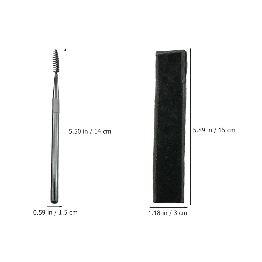 4 Uds. Cepillos para pestañas, micropeines para pestañas para aplicación de cejas y rímel, herramientas de maquillaje de ojos compatibles con viajes con bolsa de almacenamiento