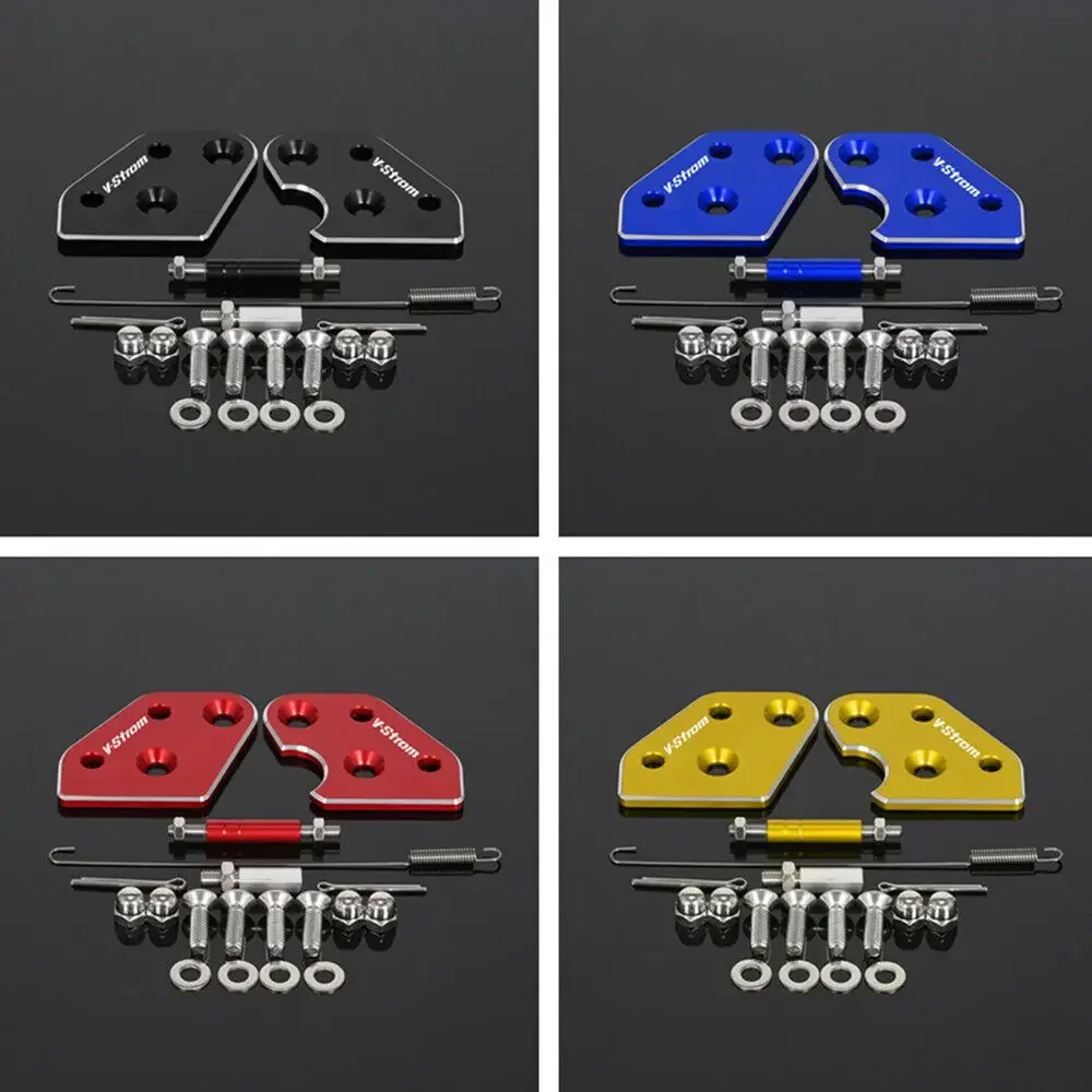 V-Strom LOGO Motorcycle Accessories CNC Footrest Footpeg Lowering Drop Link Bracket Parts For SUZUKI VStrom 650 V-Strom 1000