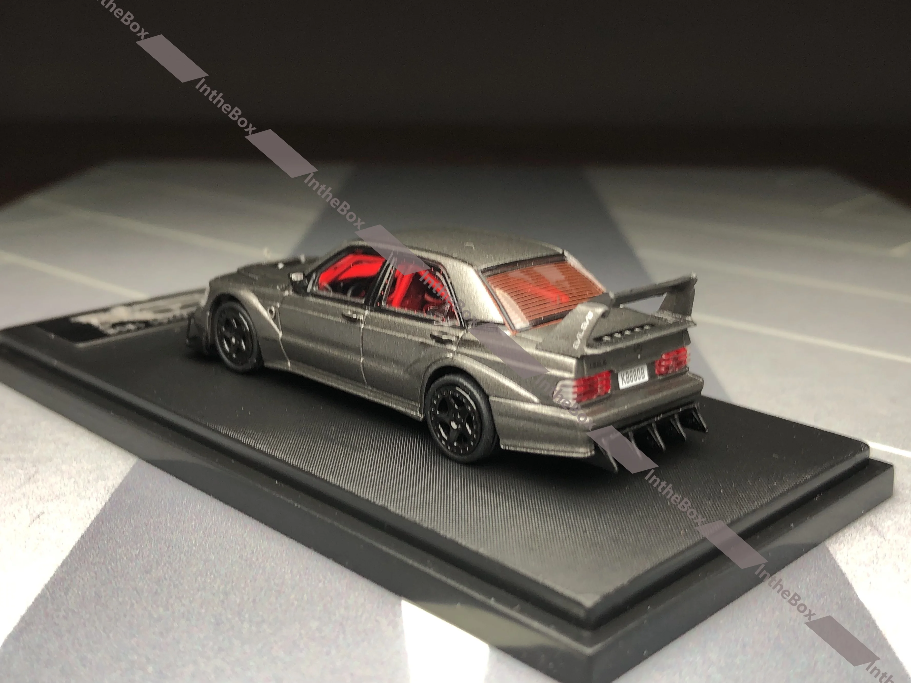 RM 1:64 Gray 190E W201 KS Evo III Sports Sedan Model Diecast Metal Car Collection Limited Editon Hobby Toys