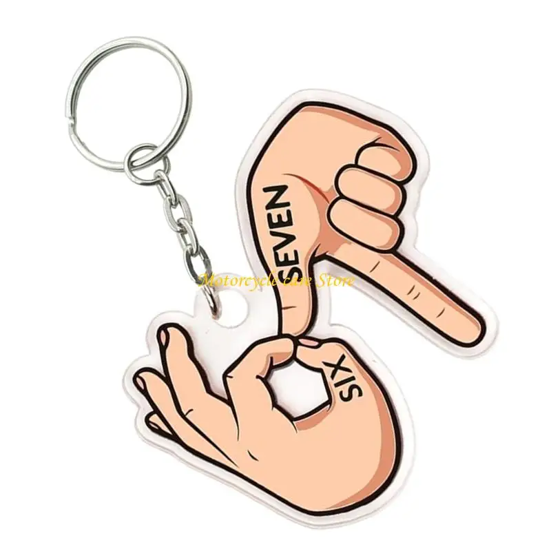 U75F Humorous Trendy and Funny Acrylic Keychain for Adults Showcasing Personality through Internet Memes on or Bags.