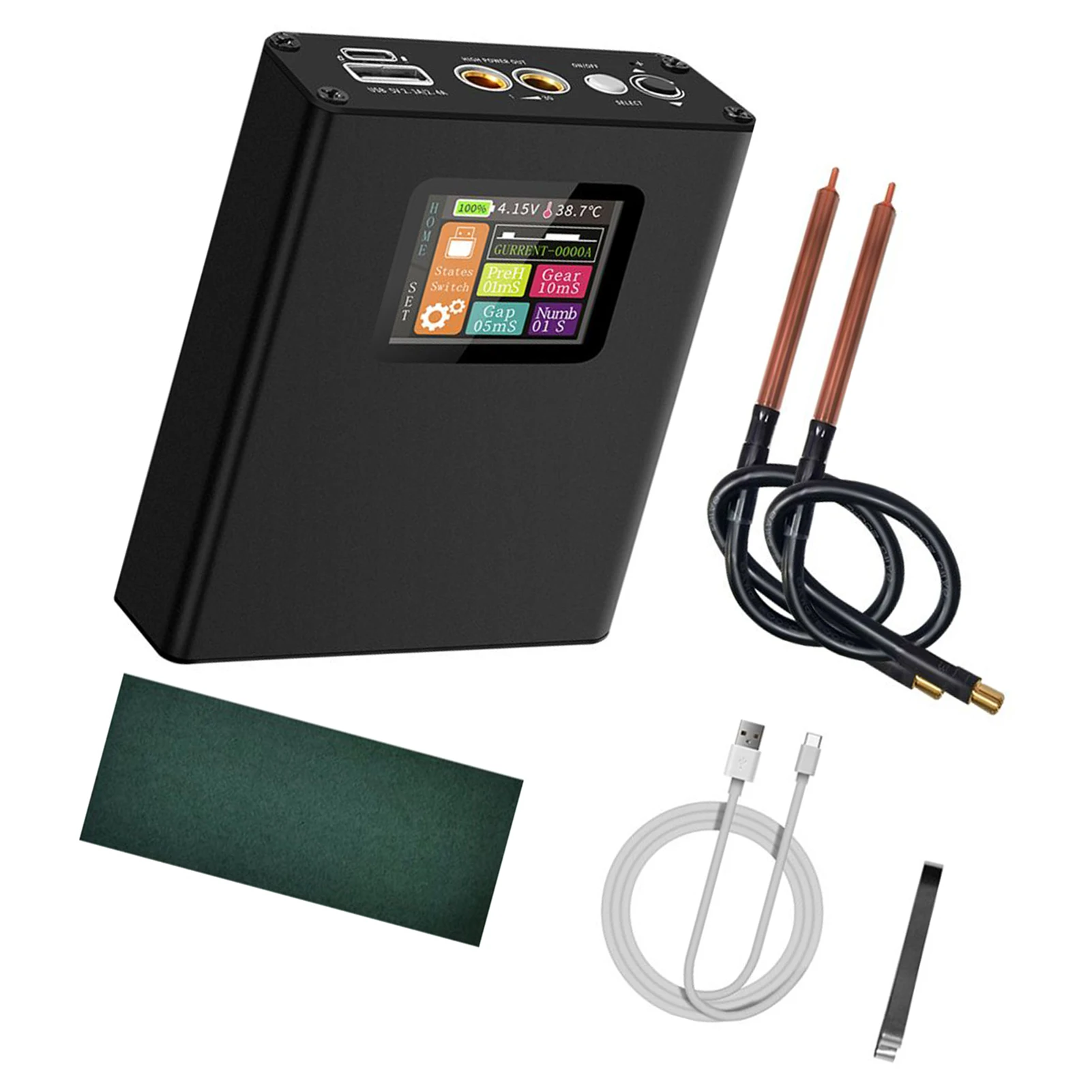 Digital Spot Welding Machine Lithium Battery Welding Device with Charging Pal Function DIY Complete Kit for 0.25mm Nickel Plated