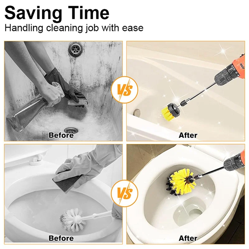 

12-комплект щеток для чистки ковров, стекол и автомобильных колес, щетка для чистки автомобиля, электрическая щетка для чистки автомобиля