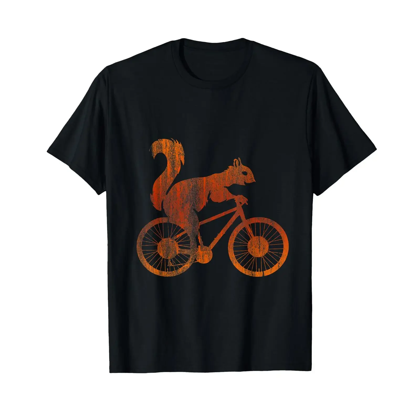 Squirrel Riding A Bicycle Vintage Bike T Shirt Small vintage Washed Soft Slightly Stretched Unisex homme Comfortable streetwear