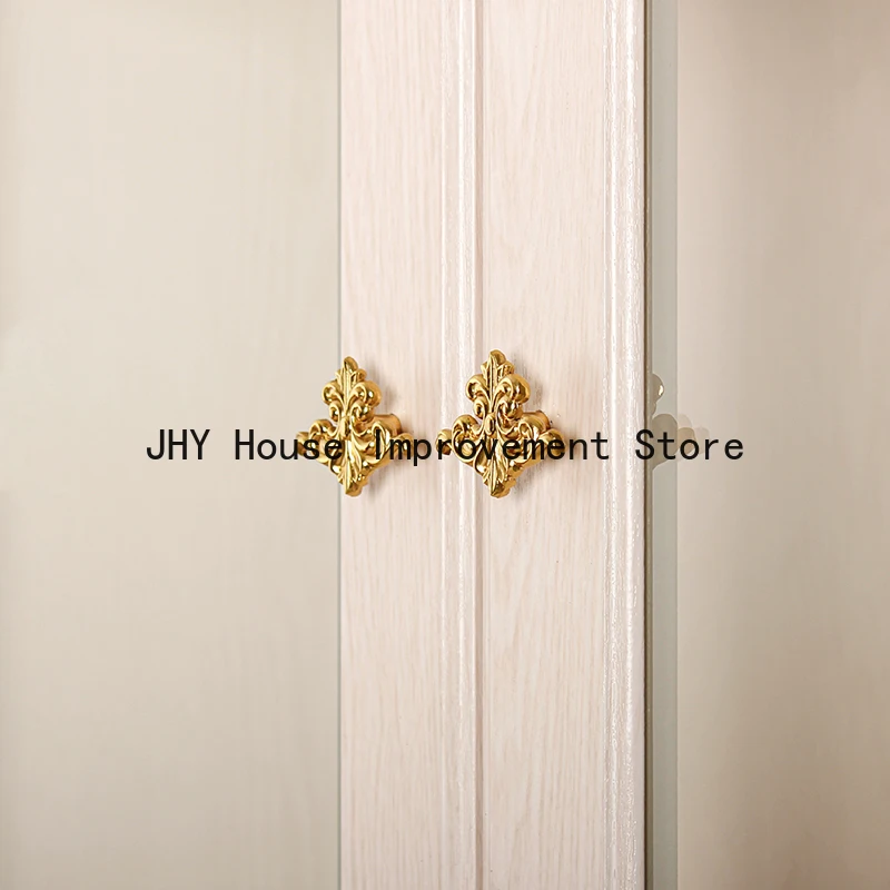 Nordic Solid Brass Creative Animal Drawer Handles Simple Light Luxury Kitchen Furniture Handle Vintage Gold Knob Hardware