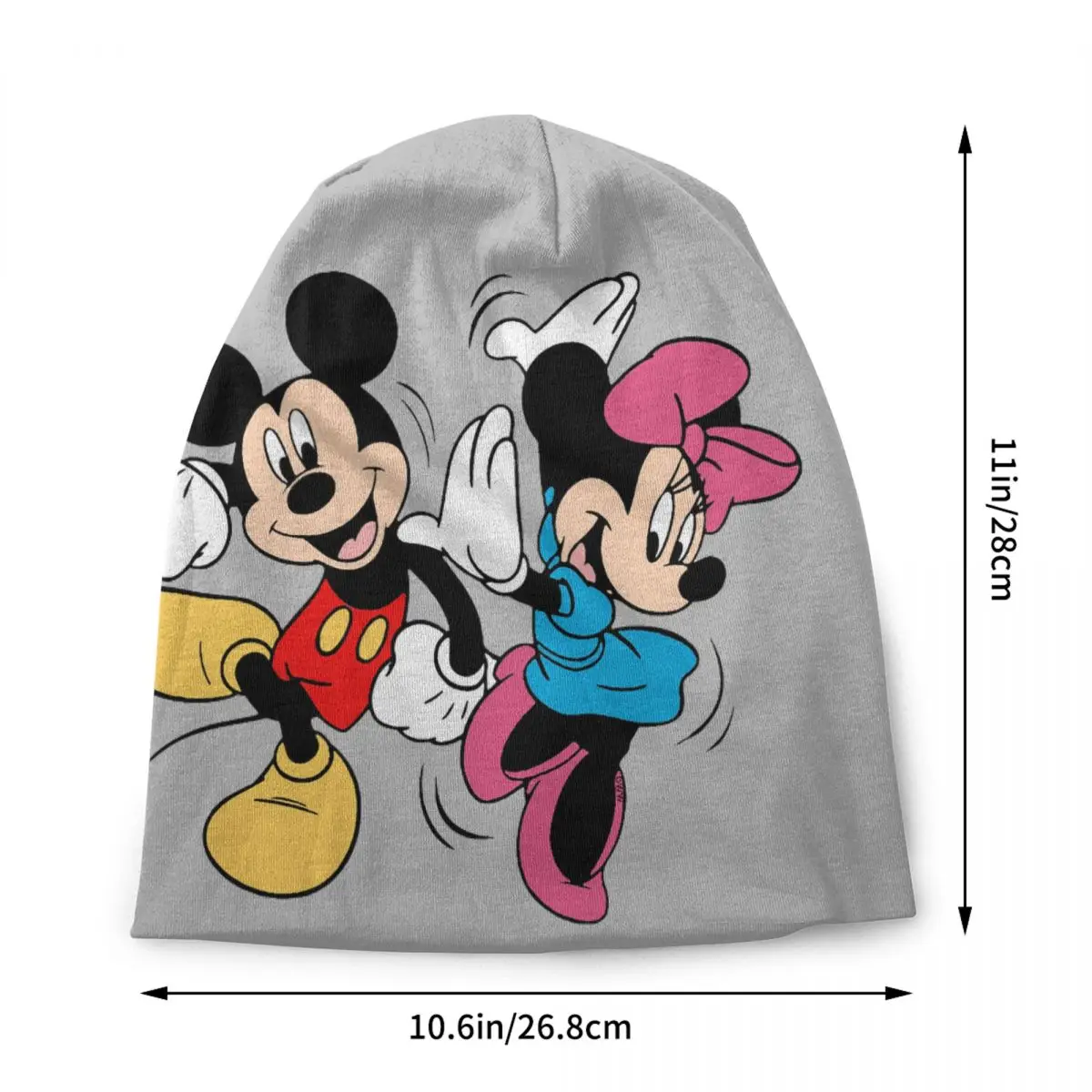 Custom Mickey Mouse Minnie Skullies Beanies Caps Men Women Unisex Hip Hop Winter Warm Knit Hat Adult Cartoon Bonnet Hats