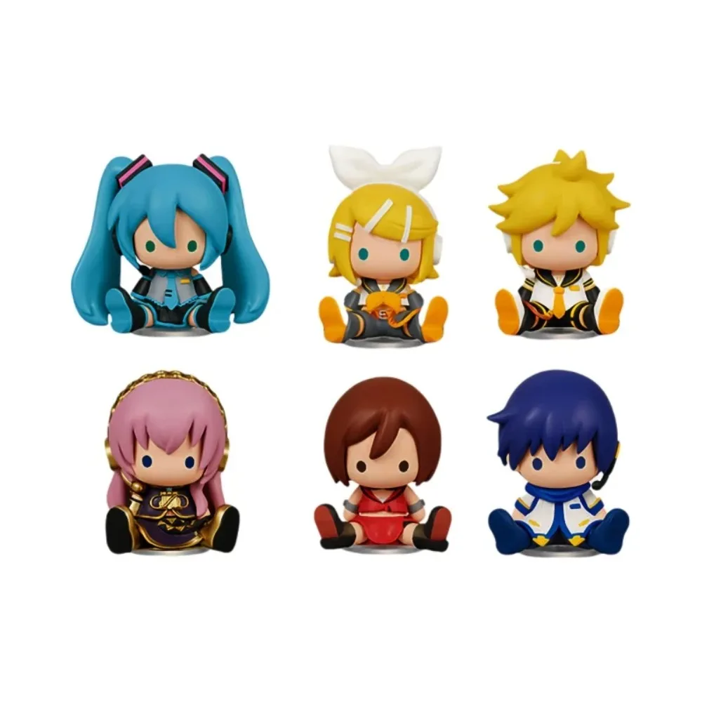 Caja ciega Original Re-Ment Hatsune Miku Bean Eye Megurine Luka Kaito, regalo para niños, modelo coleccionable, adornos de escritorio, regalos de juguete