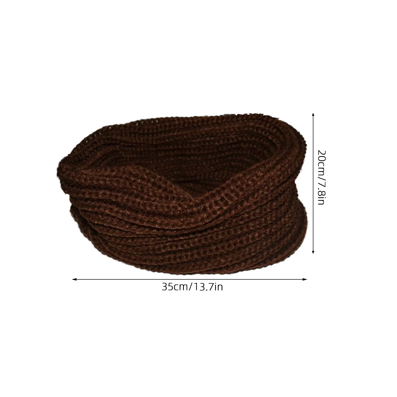 

Women Winter Warm Light Grey Knit Wool Blend One Circle Loop Scarf Shawl Thick Neck Scarf Stylish Winter Gift