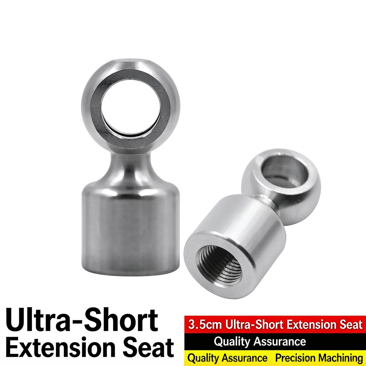 304 Stainless Steel 3.5cm Ultra Short Banjo Ext Seat Motorcycle Brake Oil Pipe Banjo Fitting Adapter Hydraulic Hose Connector