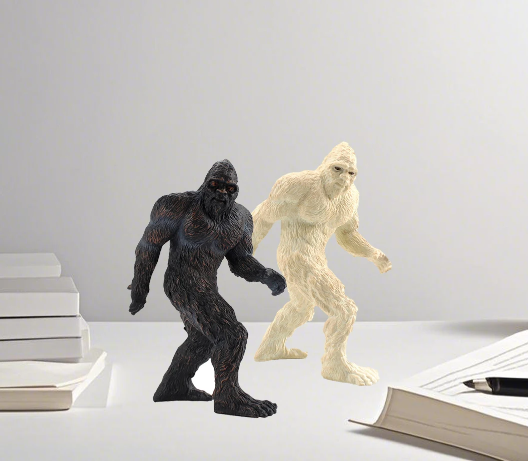 Wild Man Model Toys Ape Man Figurines Miniature People Figures Plastic Toys for Children Kids Gifts Desk Decor Collectible Games