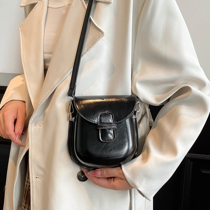 2025 Nieuwe Herfst Winter vrouwen Crossbody Tas Schoudertas Retro Mode Zadeltas High-End PU Leer Veelzijdige handtassen