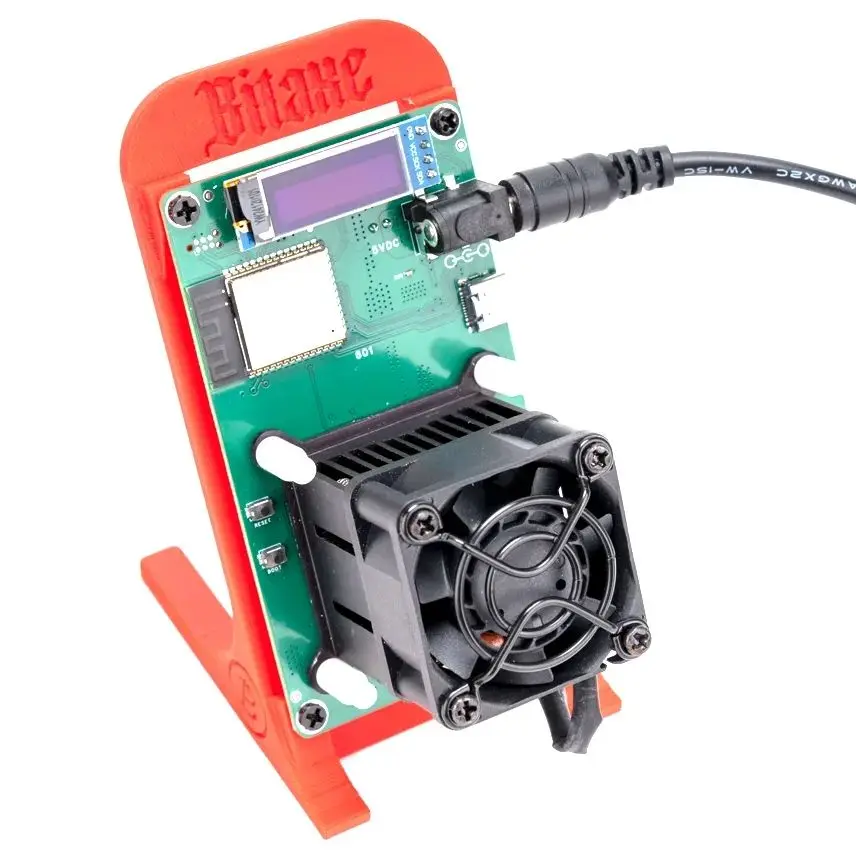 

Gamma 601 Bitcoin Miner Open Source Solo 1-1.2TH/s BM1370 SHA-256 2.4G WiFi AxeOS Home Use W/5V Power Supply&Stand