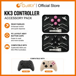 GuliKit KK3 Controller Accessory Pack with 6 Rear Paddles,4 PC Layout ABXY Button,1 Keycap Puller for GuliKit KK3 Max KK3 Pro