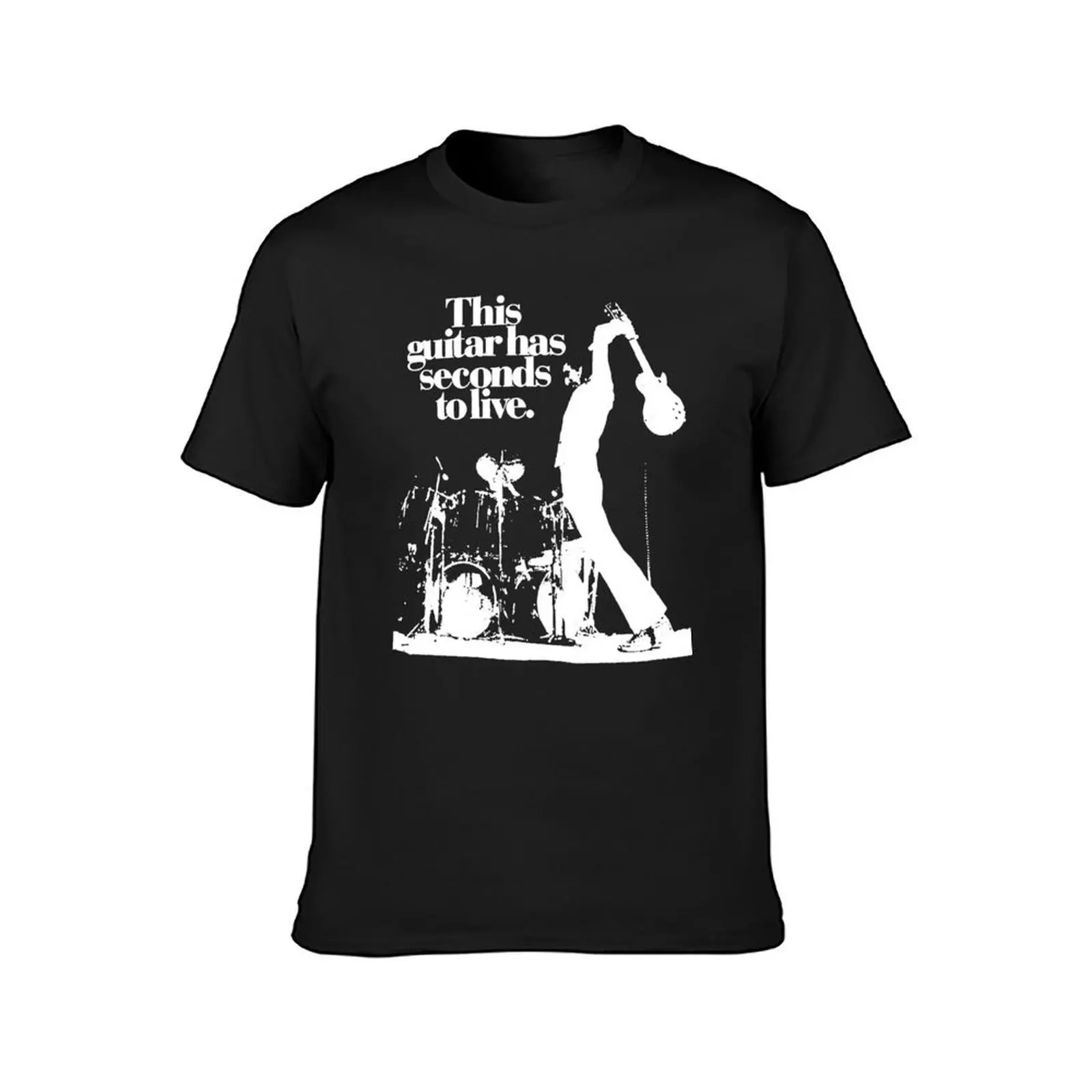 Pete townshend the who this guitar has seconds to live rock music legend guitar T-Shirt customs Men's t shirts