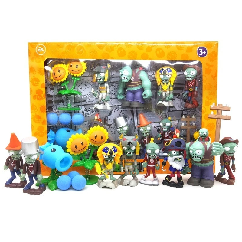 

10Pcs Plants Vs. Zombies Hybrid Version Zombie Toys Bulk Accessories Giant Zombie Action Figure Model Toy Collectible Ornaments