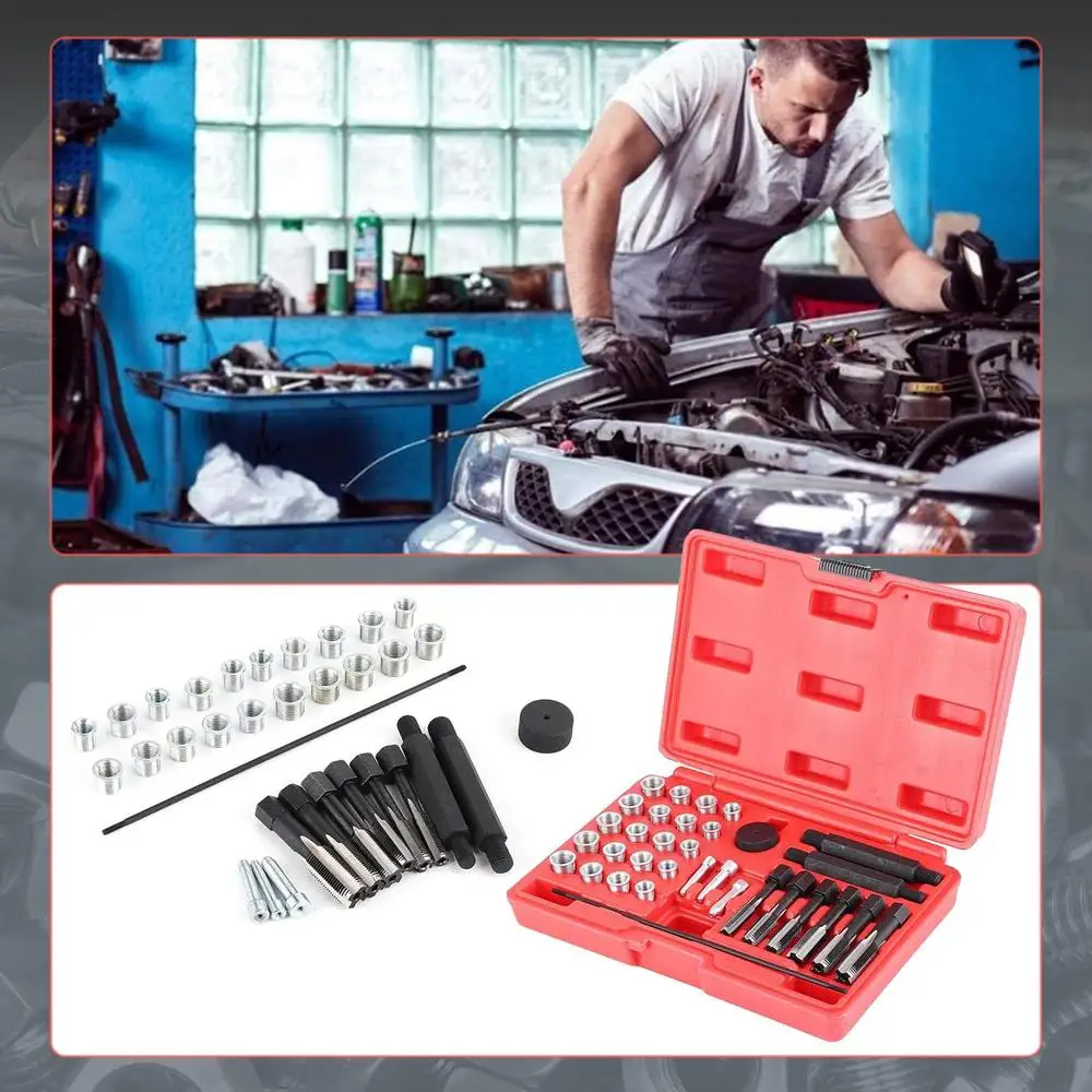 Thread Repair Tool Kit Cylinder Head Metric Thread Restorer Set