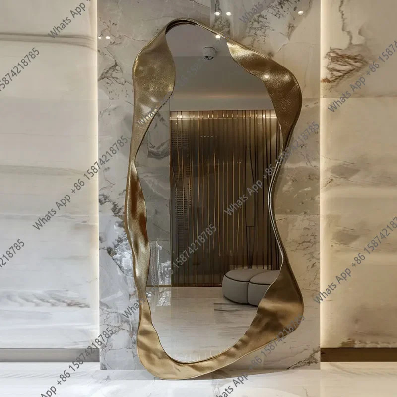 

Зеркало в полный рост V Light Luxury Modern Art: Настенное, нестандартной формы, от пола до потолка, креативное, для дома