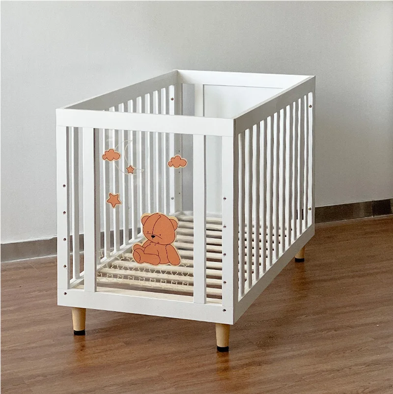 

Современная деревянная кроватка для новорожденных девочек, легкая кровать для спальни, столовой и гостиной, для использования в отелях