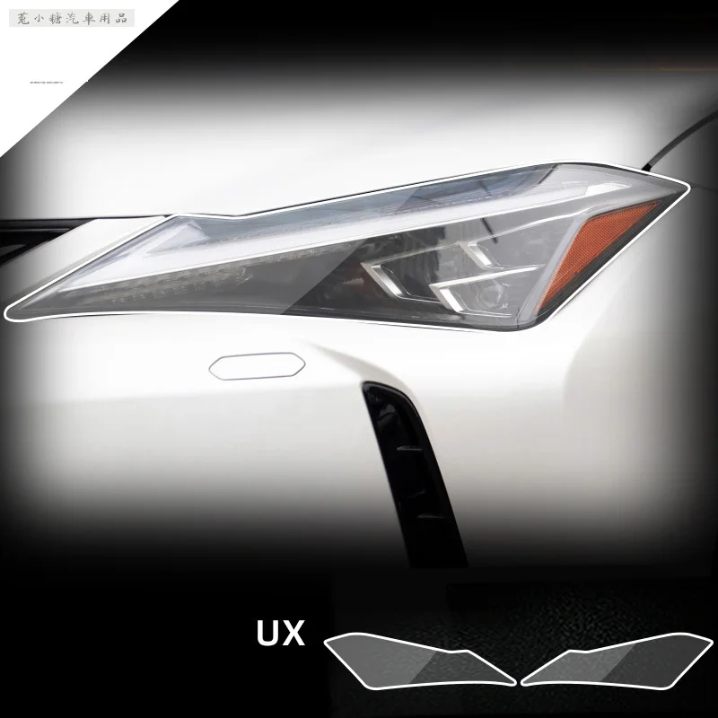 

Car Front Headlamp Film for Lexus UX UX200 UX250 UX260 2019-2021 Tpu Transparent Film Exterior Headlight Trim Strips Car Sticker