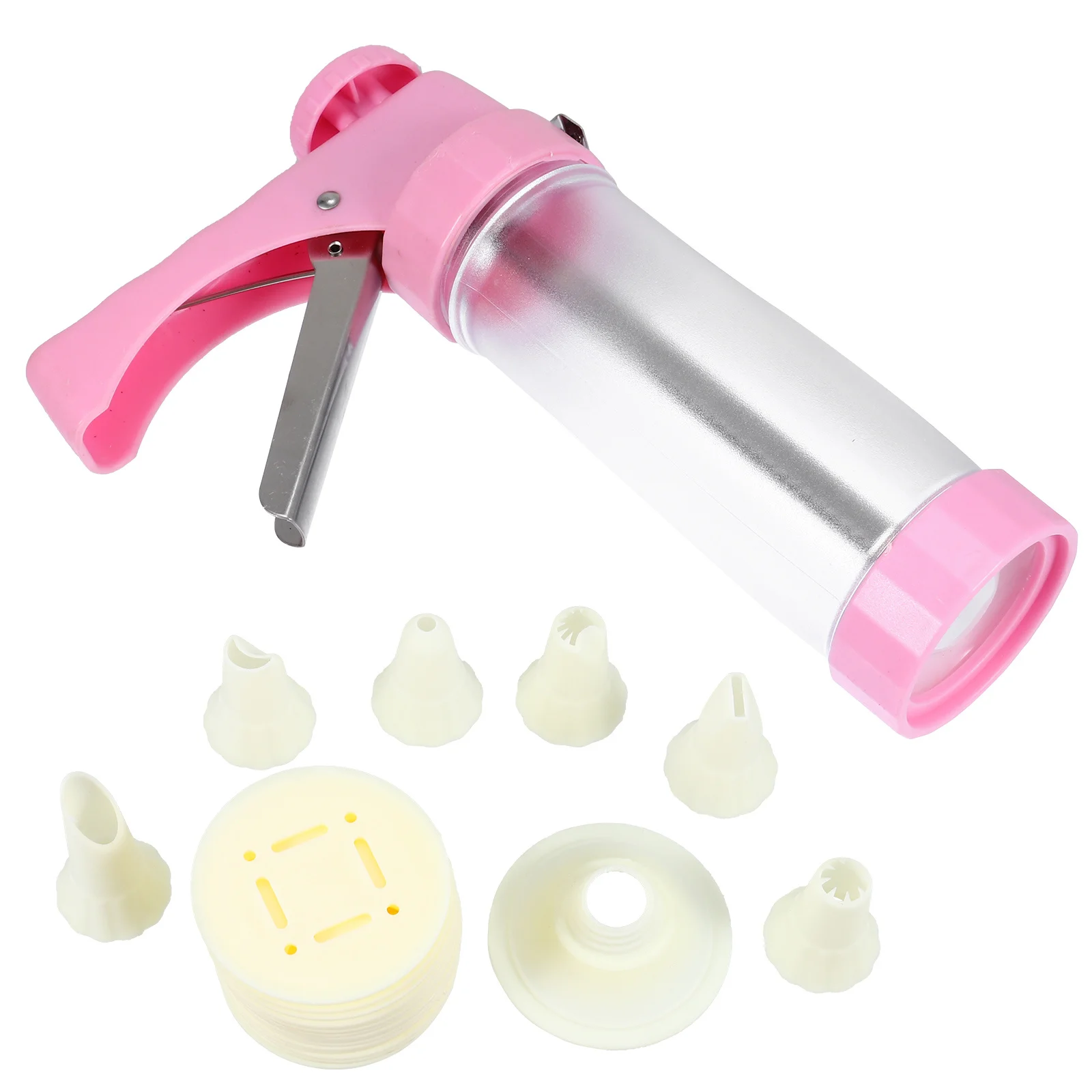 

1 set 1 Set Cake Piping Syringe Kit Stainless Steel Tips Baking Decorating Tools For Cupcake Icing Filling Dessert Biscuit Maker