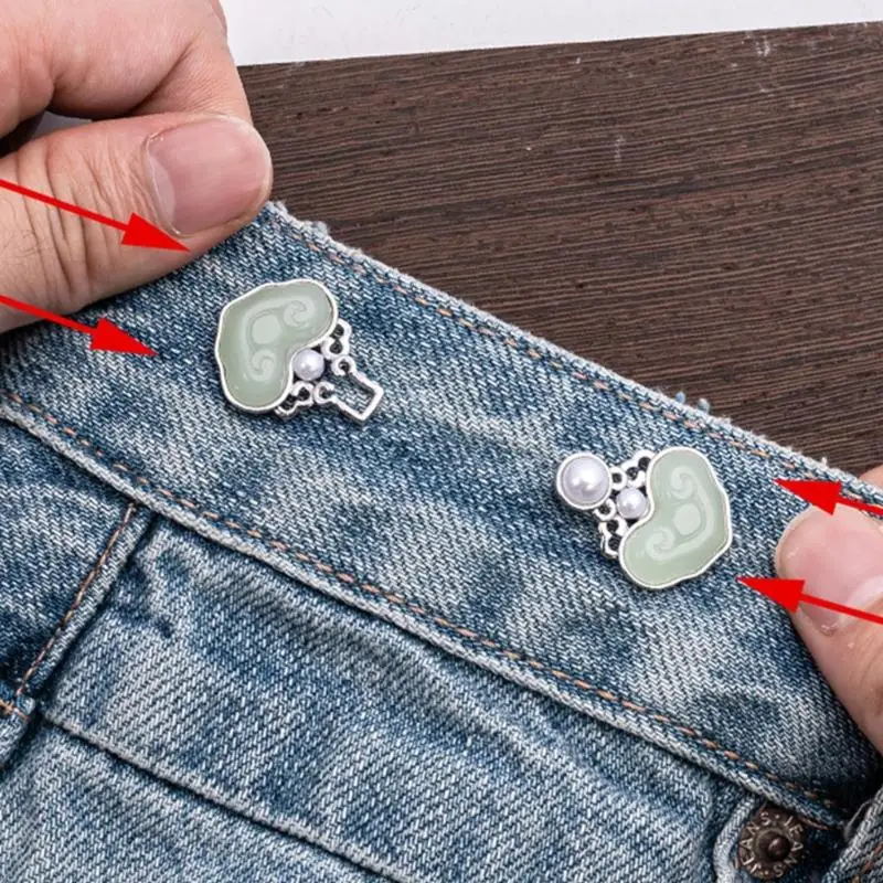 B95f Stili cinesi Riduster in Sfigto jeans sciolti con perle decors Women Weaband Extender Design 3pcs 3pcs