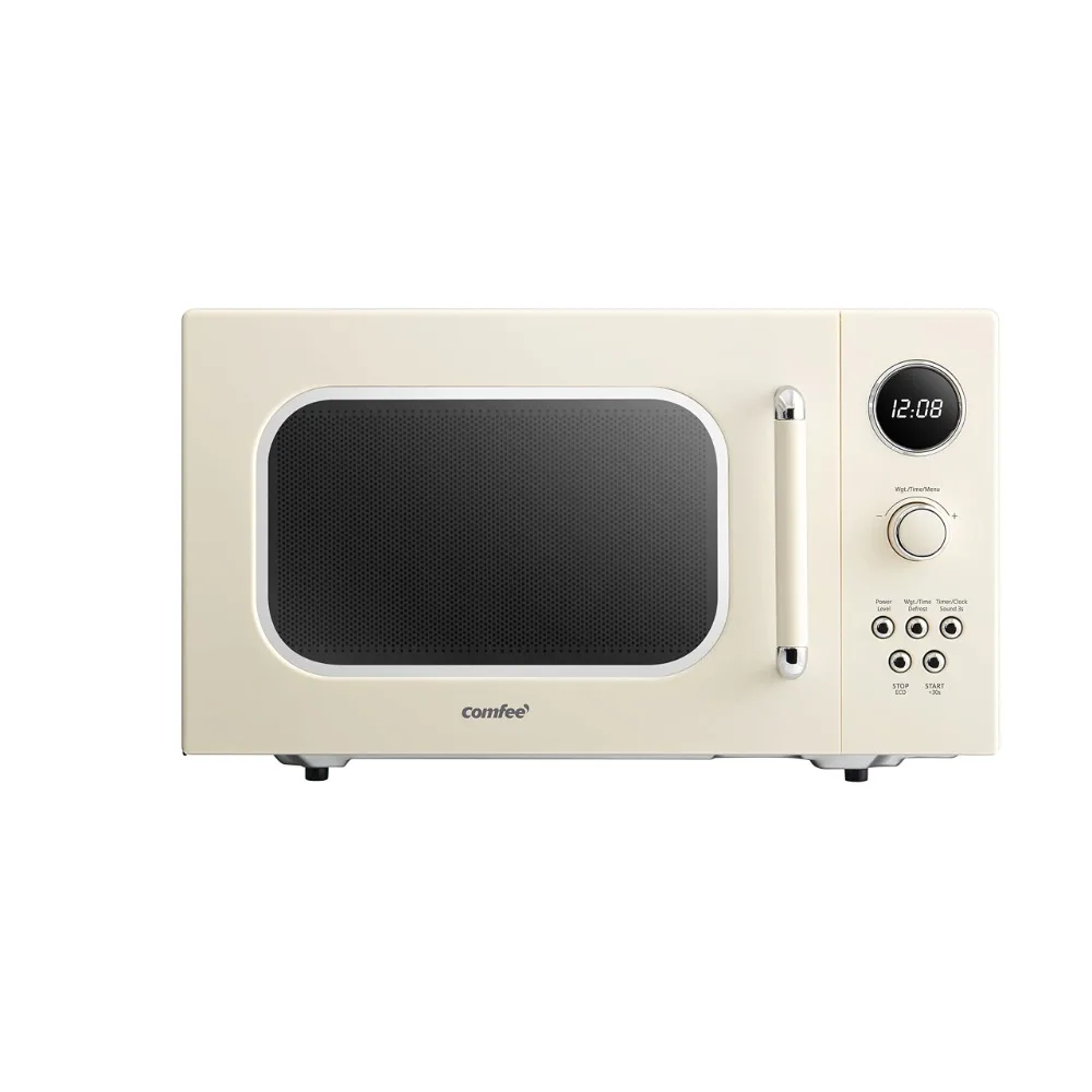 Horno microondas Retro con 9 programas preestablecidos, Cocina Rápida multietapa, novedad de 2024