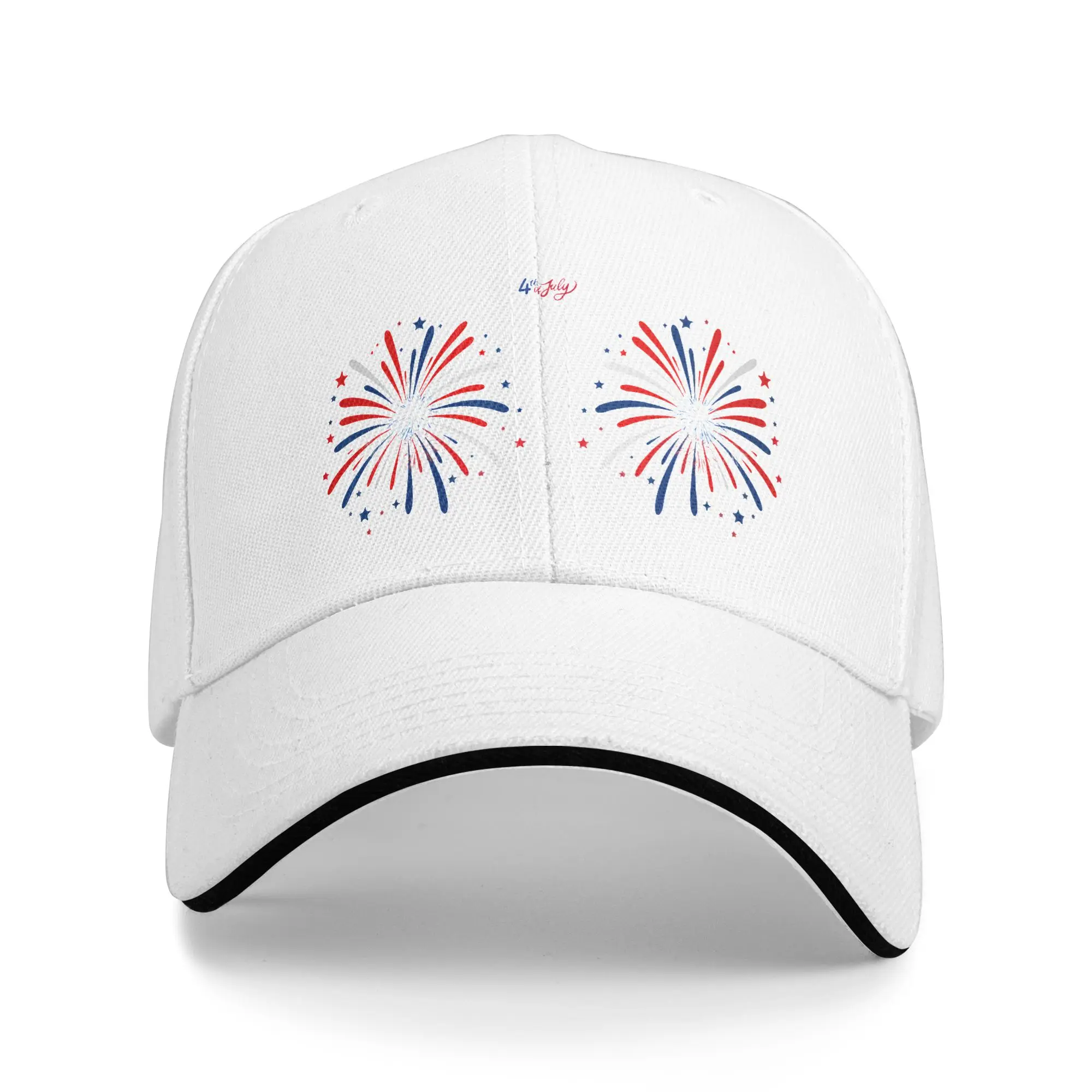 Summer Funny I'M Just Here For The 4th Of July Baseball Cap y2k Funny Trucker Hat Women Sun Baseball Caps